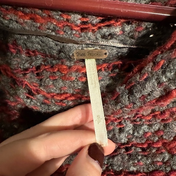 Free People Cowl Neck Striped Sweater Size S - Picture 6 of 6